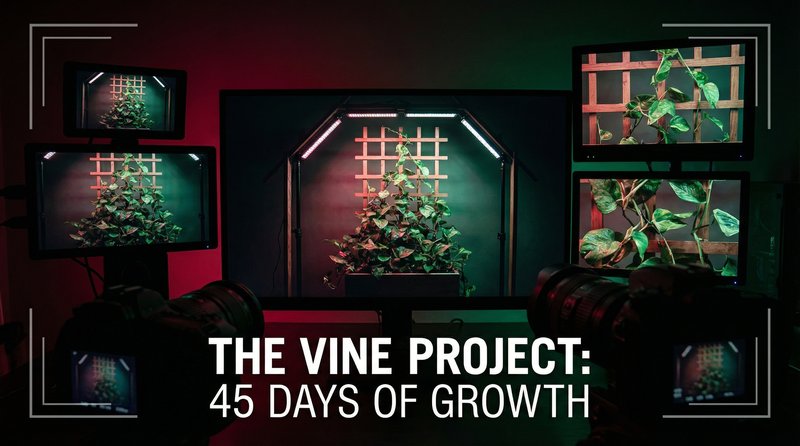 网红主播植物测评视频-藤本植物生长延时摄影